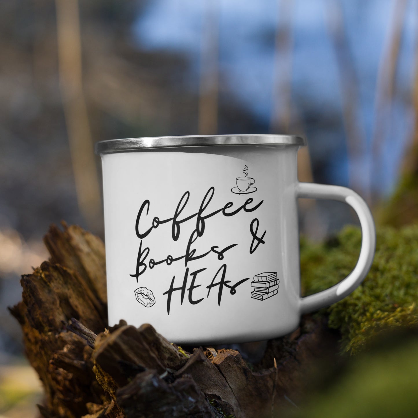 *LIMITED EDITION* Coffee & Books Enamel Mug