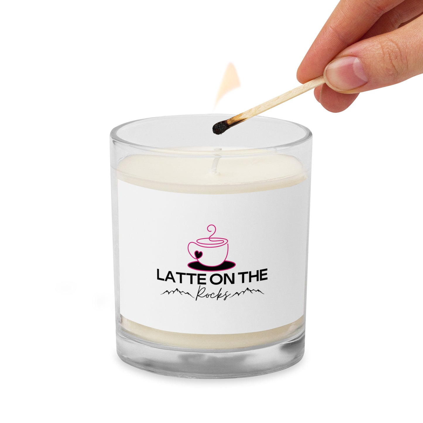 Latte on the Rocks (Montgomery Ink Legacy) Glass jar soy wax candle