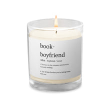 Load image into Gallery viewer, Book Boyfriend Glass jar soy wax candle
