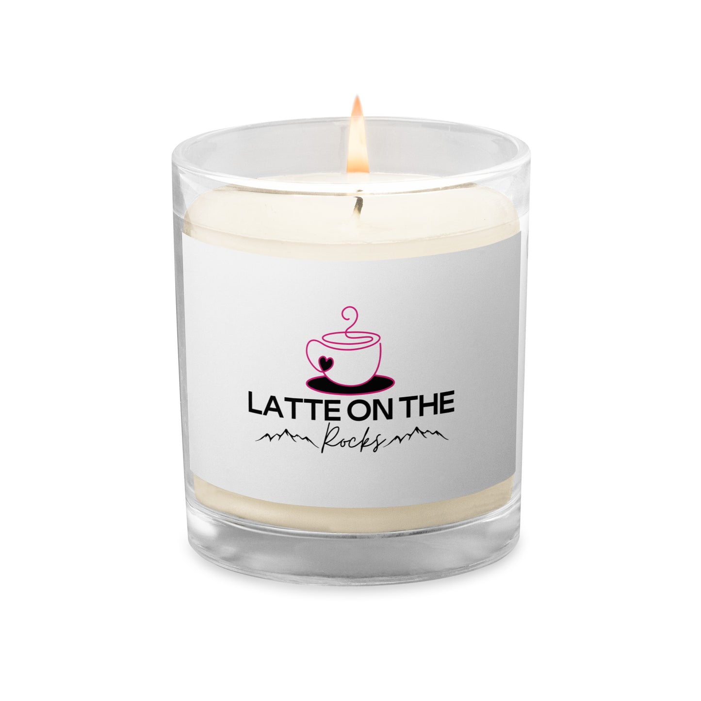 Latte on the Rocks (Montgomery Ink Legacy) Glass jar soy wax candle