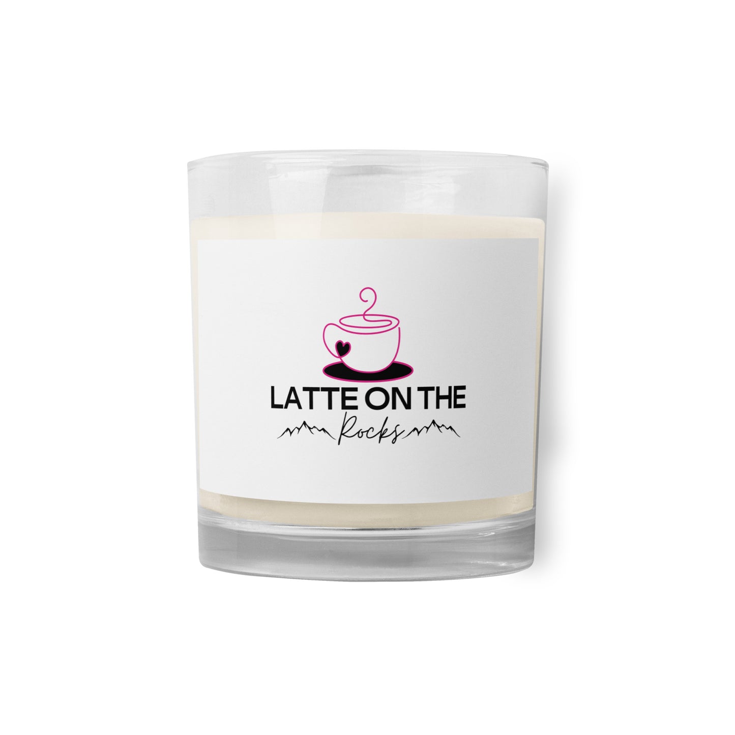 Latte on the Rocks (Montgomery Ink Legacy) Glass jar soy wax candle