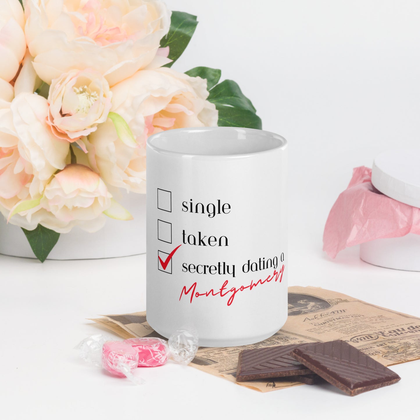 *Limited Edition* Check List with a Montgomery White glossy mug